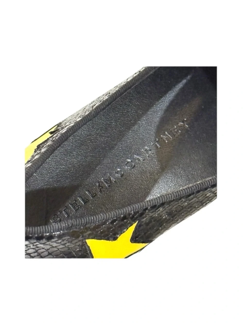 Stella McCartney ★ Binx Platform Loafers ★ Black ★ Yellow Stars ★ 40 9M 9.5M